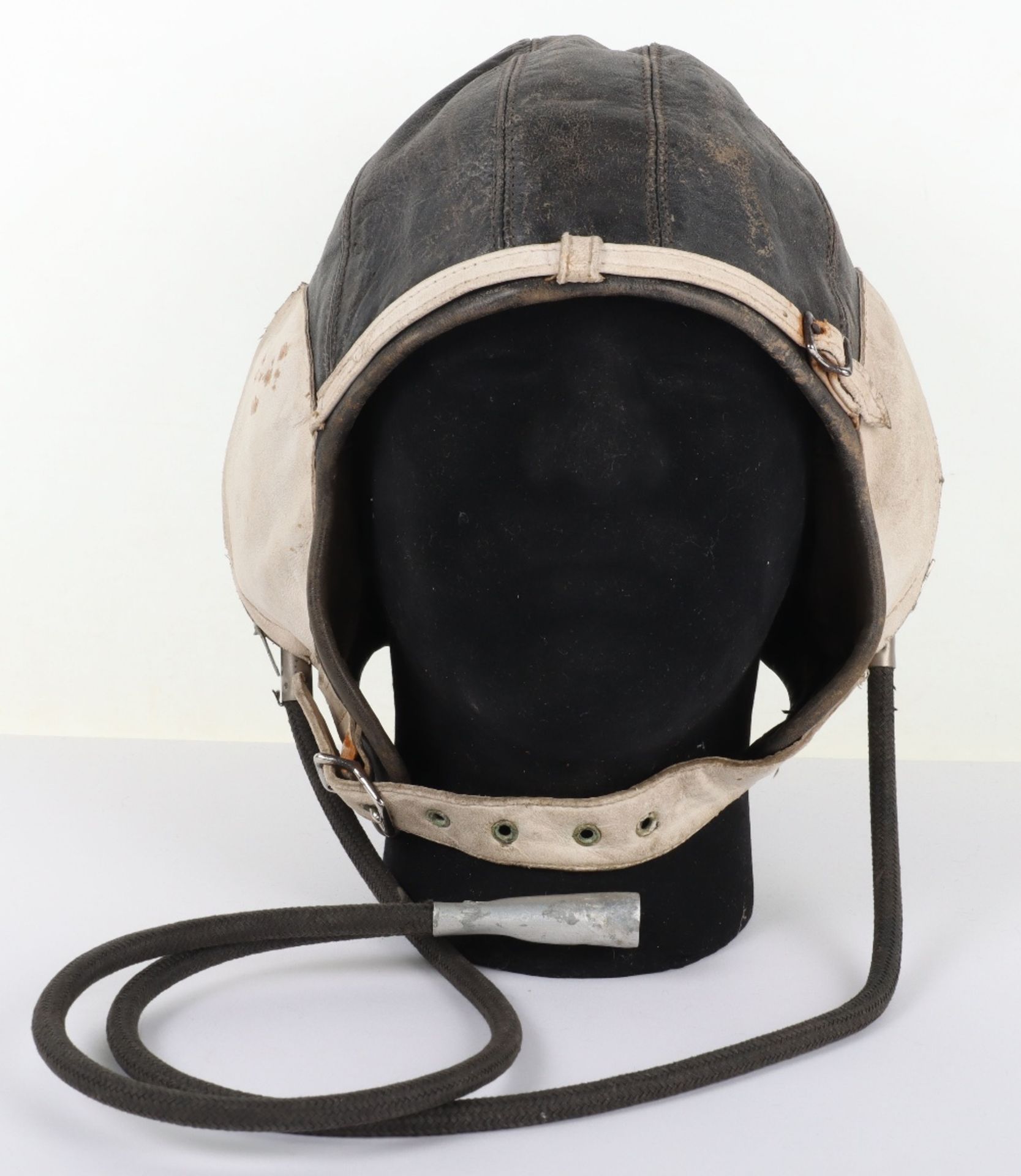 Unusual WW2 Period Naval Fleet Air Arm Flight Helmet - Image 8 of 8