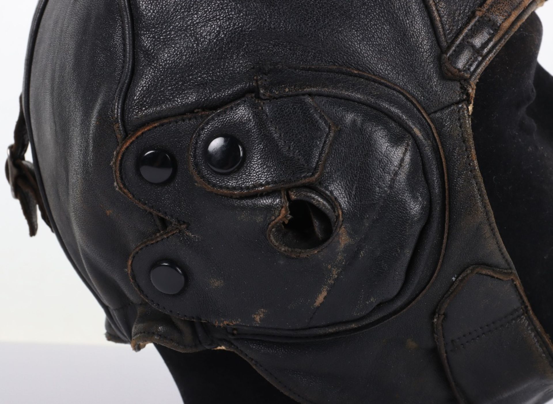 Pre-WW2 D Lewis Pattern Leather Flying Helmet - Image 6 of 10