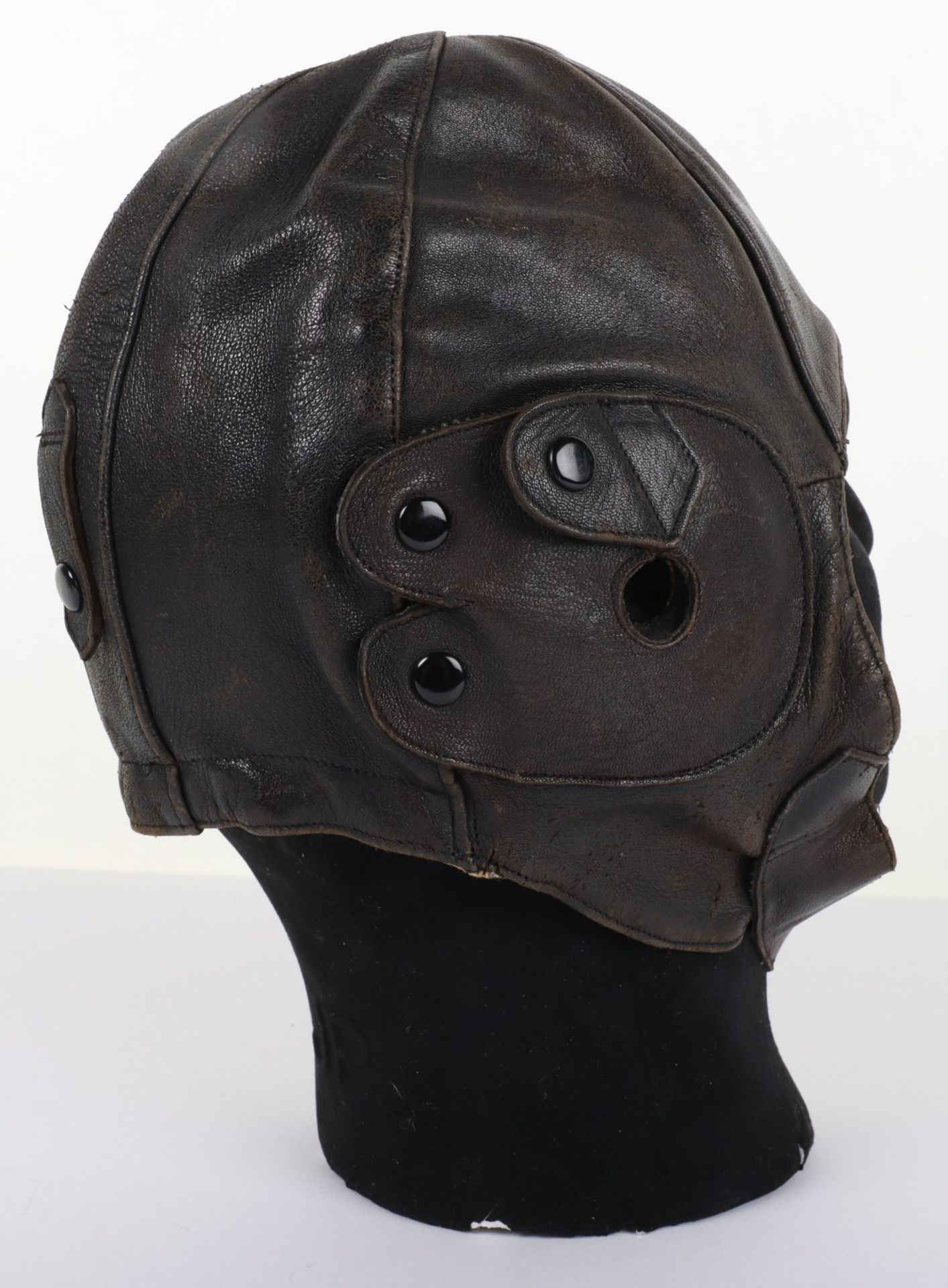 Pre-WW2 D Lewis Pattern Leather Flying Helmet - Image 4 of 10