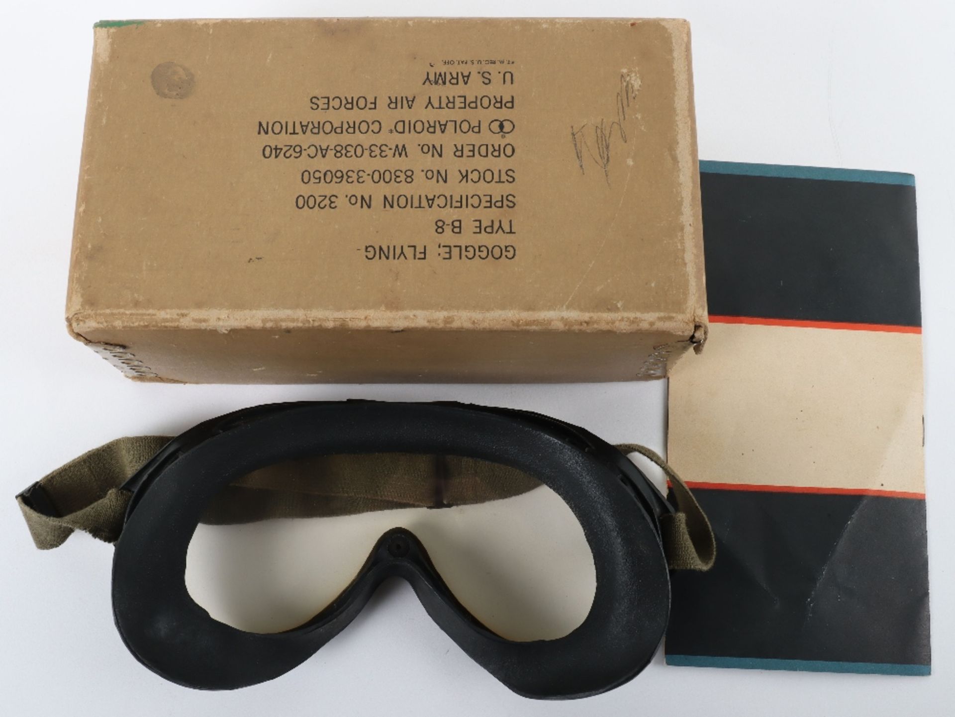 USAAF Type B-8 Polaroid Flying Goggles - Image 3 of 6
