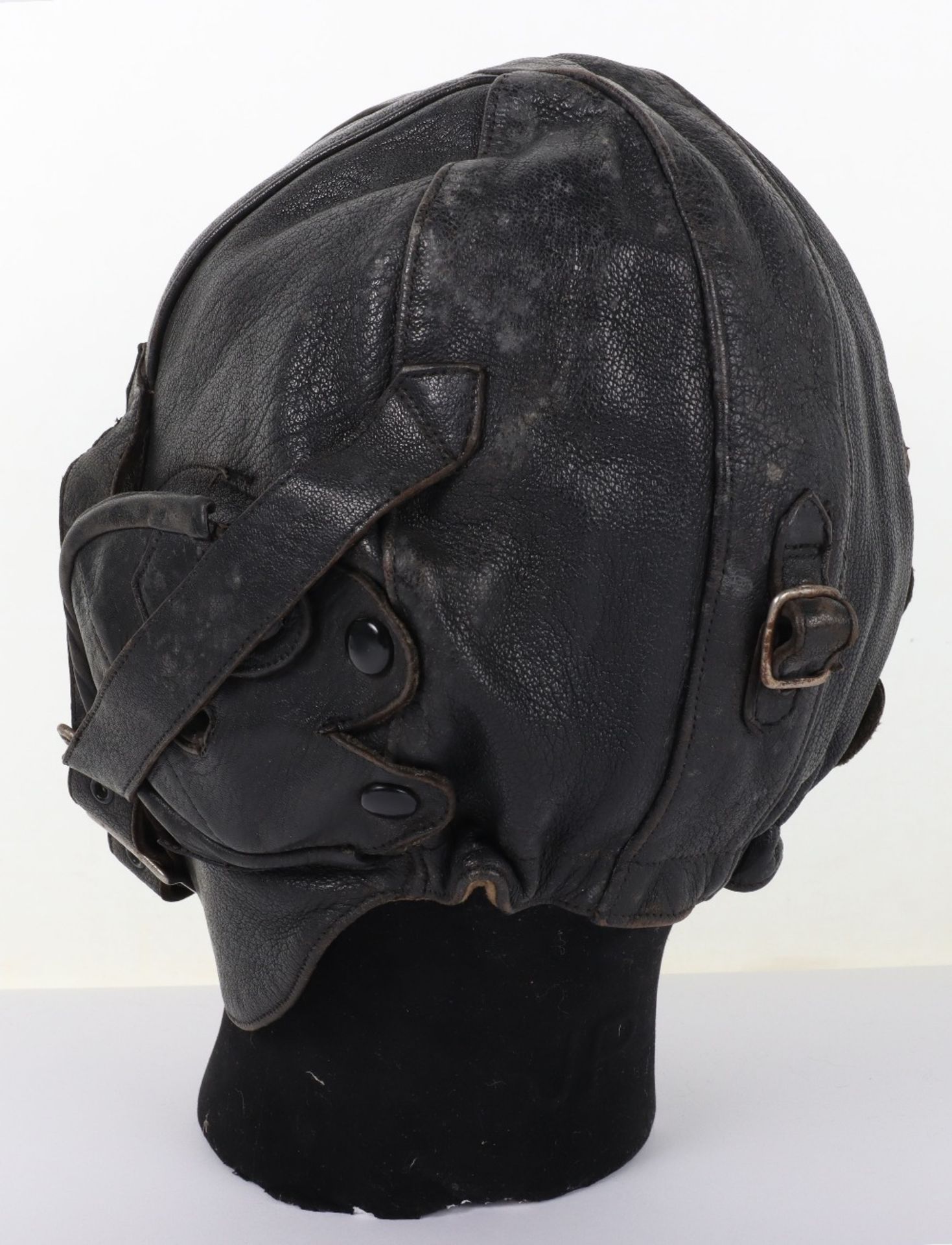 Pre-WW2 D Lewis Pattern Leather Flying Helmet - Image 5 of 9