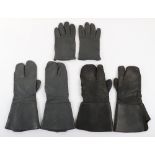 3x Pairs of 20th Century German Aviators Gloves