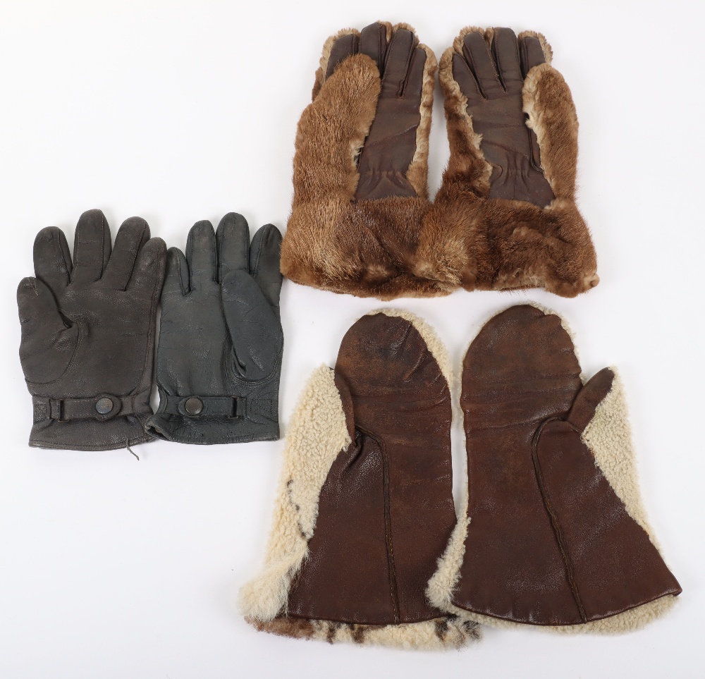 Pair of Vintage Fur Gloves - Bild 2 aus 3