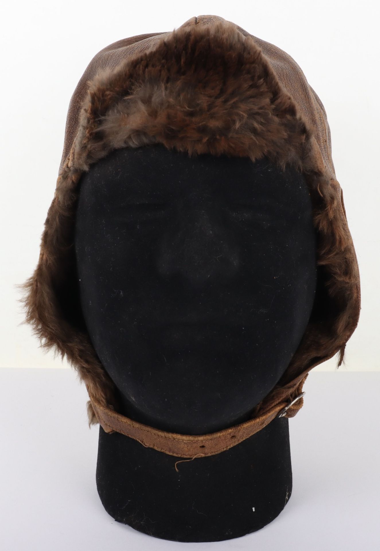 Great War Style Short Pattern Leather Flying Helmet - Image 9 of 9