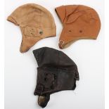 Early Leather Aviators Helmet Retailed by Burberrys