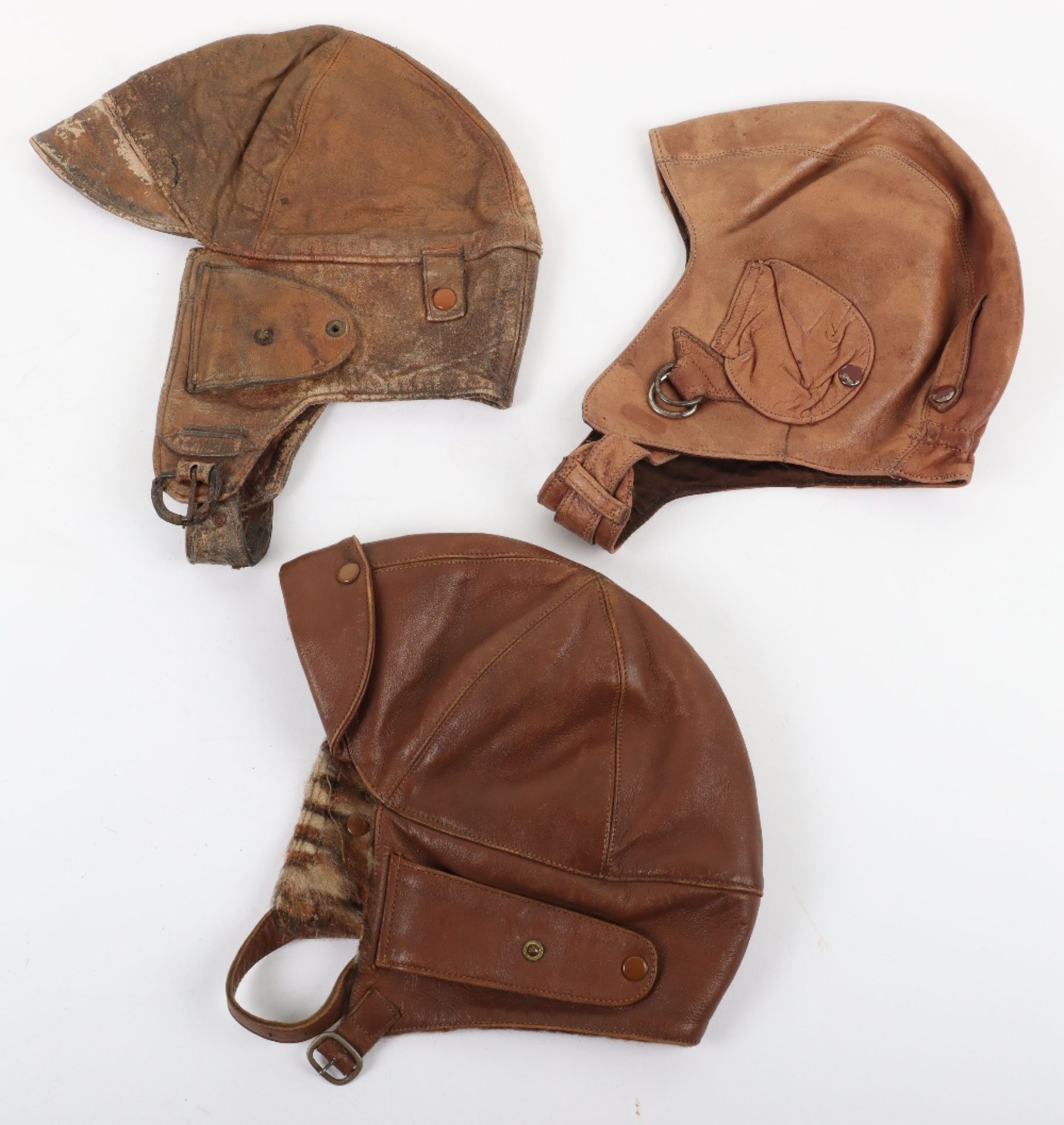 Great War Period Leather Flight Helmet