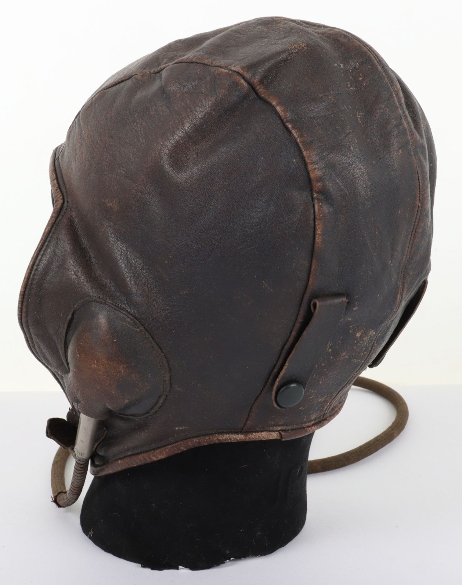 WW2 Period Leather Flight Helmet - Image 3 of 8