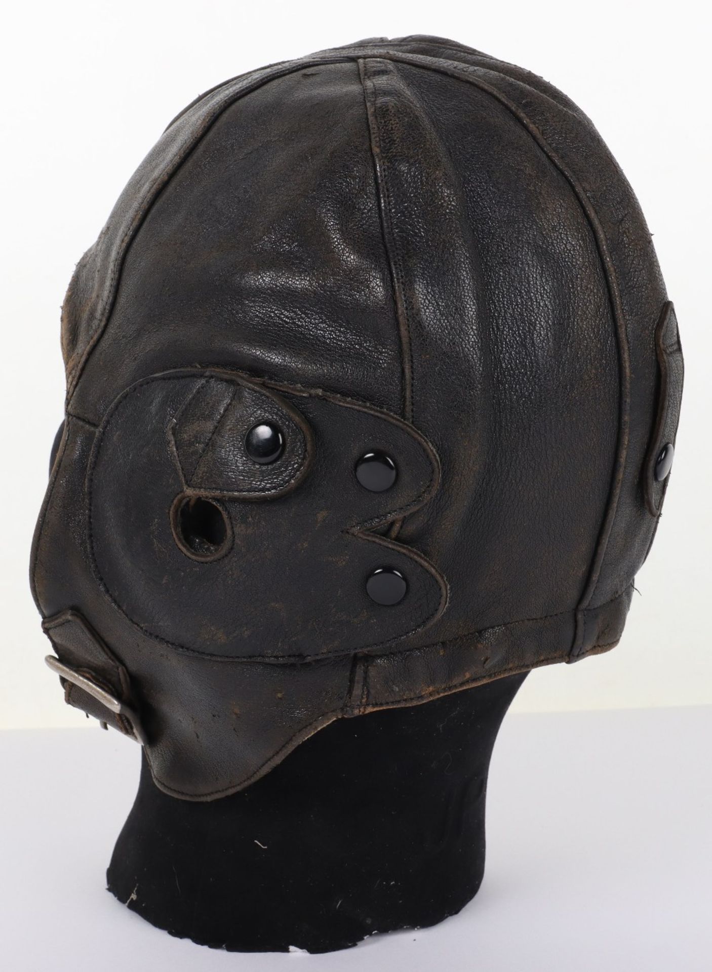 Pre-WW2 D Lewis Pattern Leather Flying Helmet - Image 3 of 10