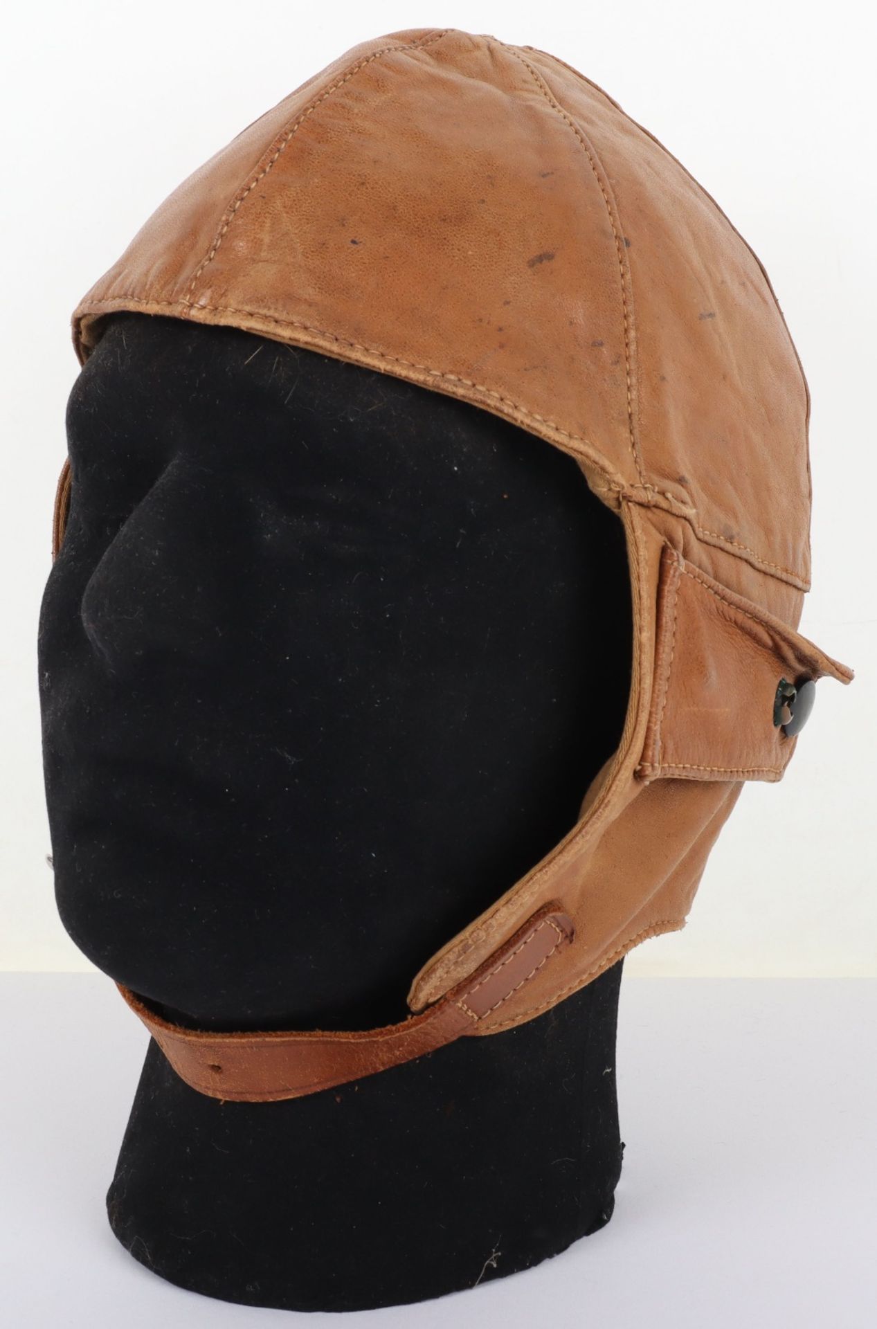 American 1920’s / 1930’s Leather Flight Helmet - Image 2 of 10