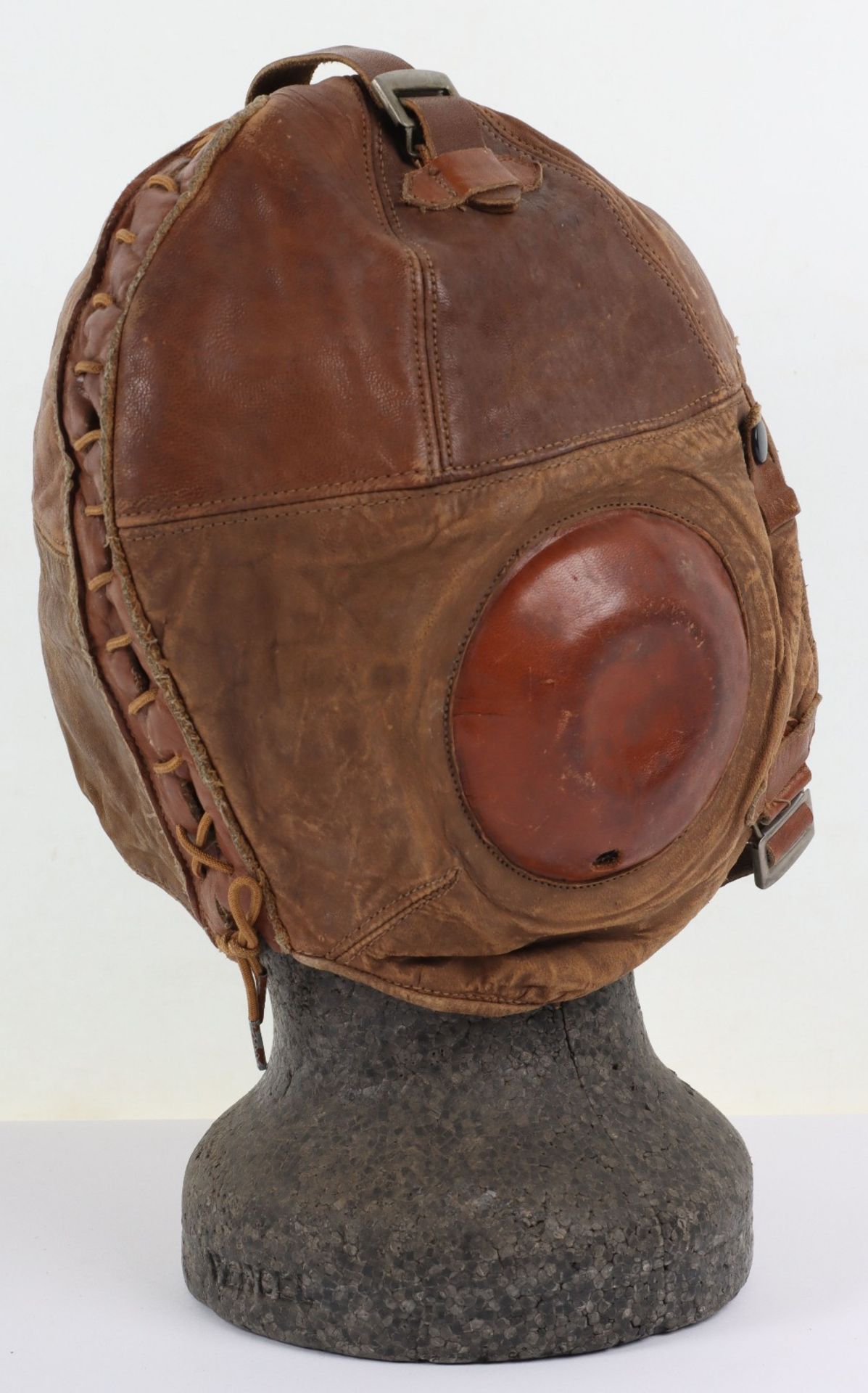 American Western Electric Company Leather Aviators Helmet - Image 2 of 9