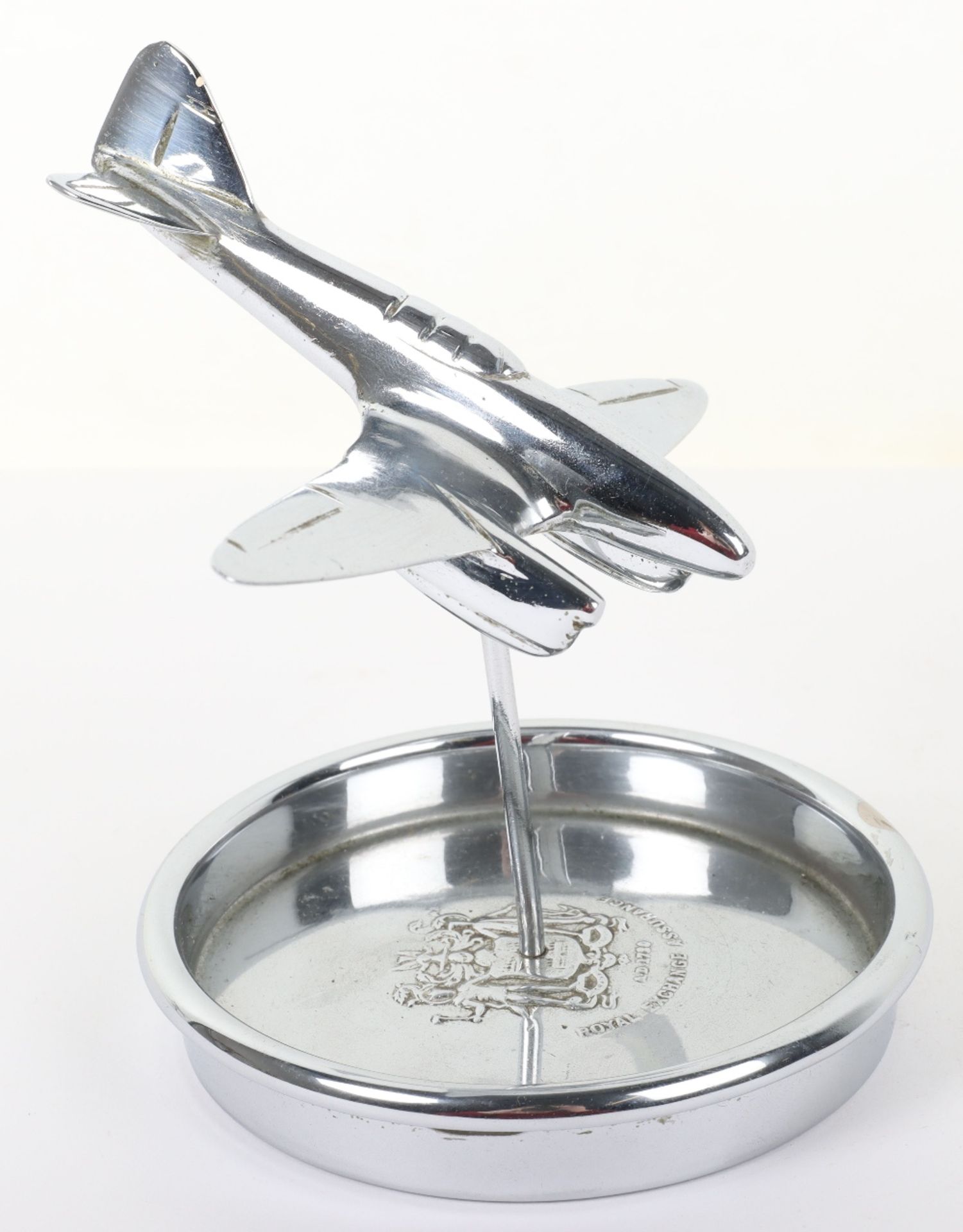 Desk Ashtray with Model of a WW2 Dive Fighter Bomber in Flight - Image 2 of 7