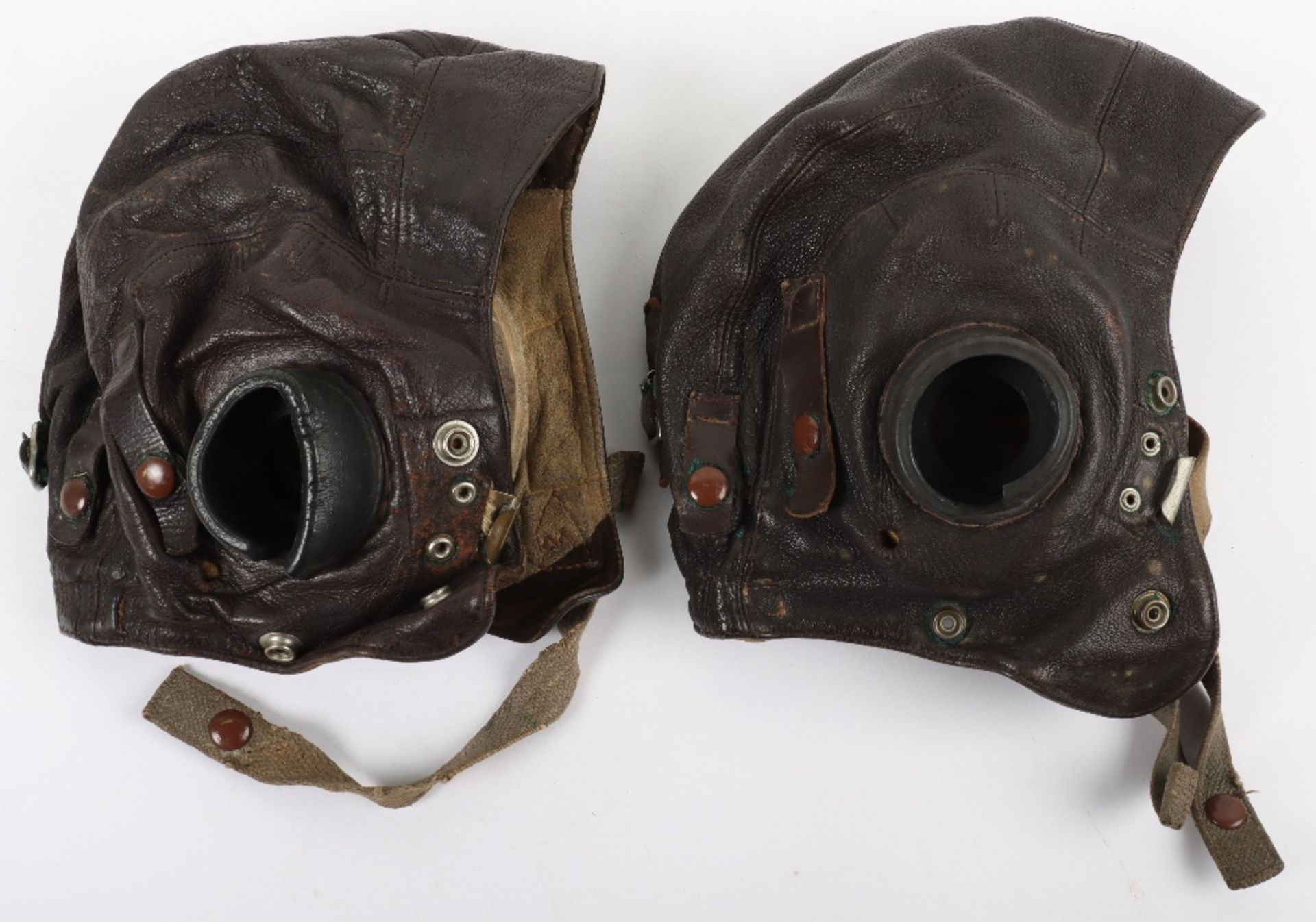 2x WW2 Royal Air Force C-Type Flying Helmets - Image 2 of 3