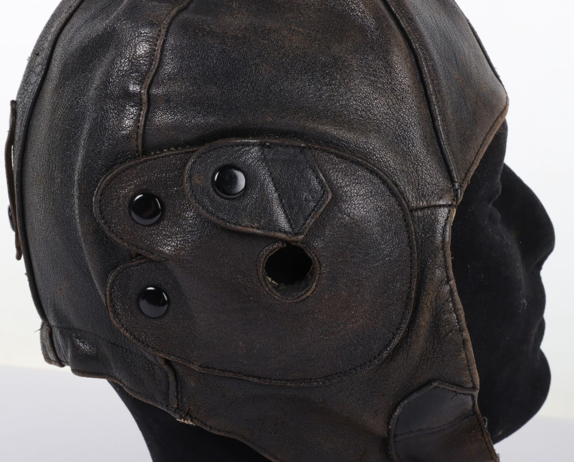 Pre-WW2 D Lewis Pattern Leather Flying Helmet - Image 6 of 10