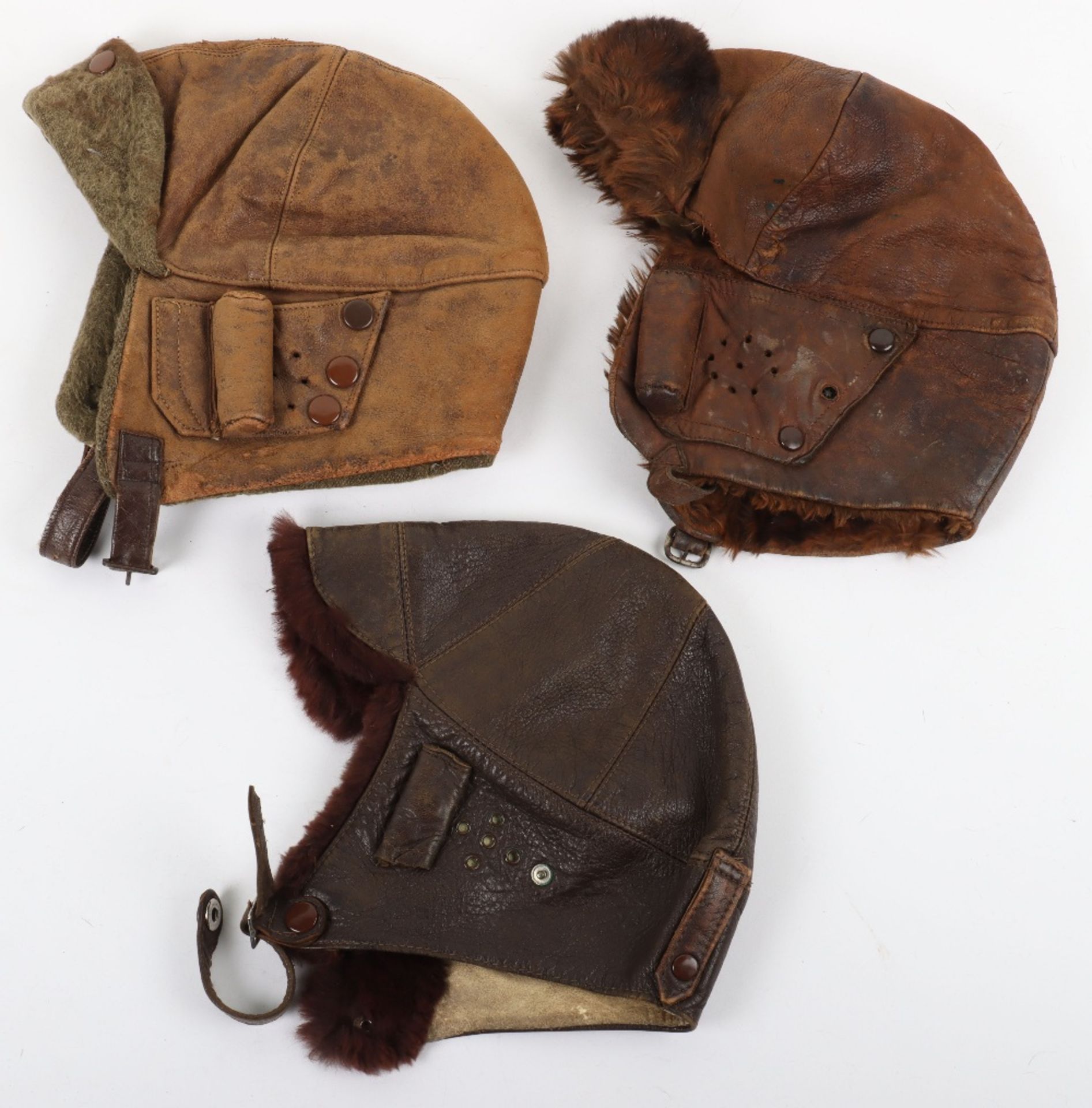 Great War Style Leather Flight Helmet in RFC Mk1 Style - Image 2 of 5