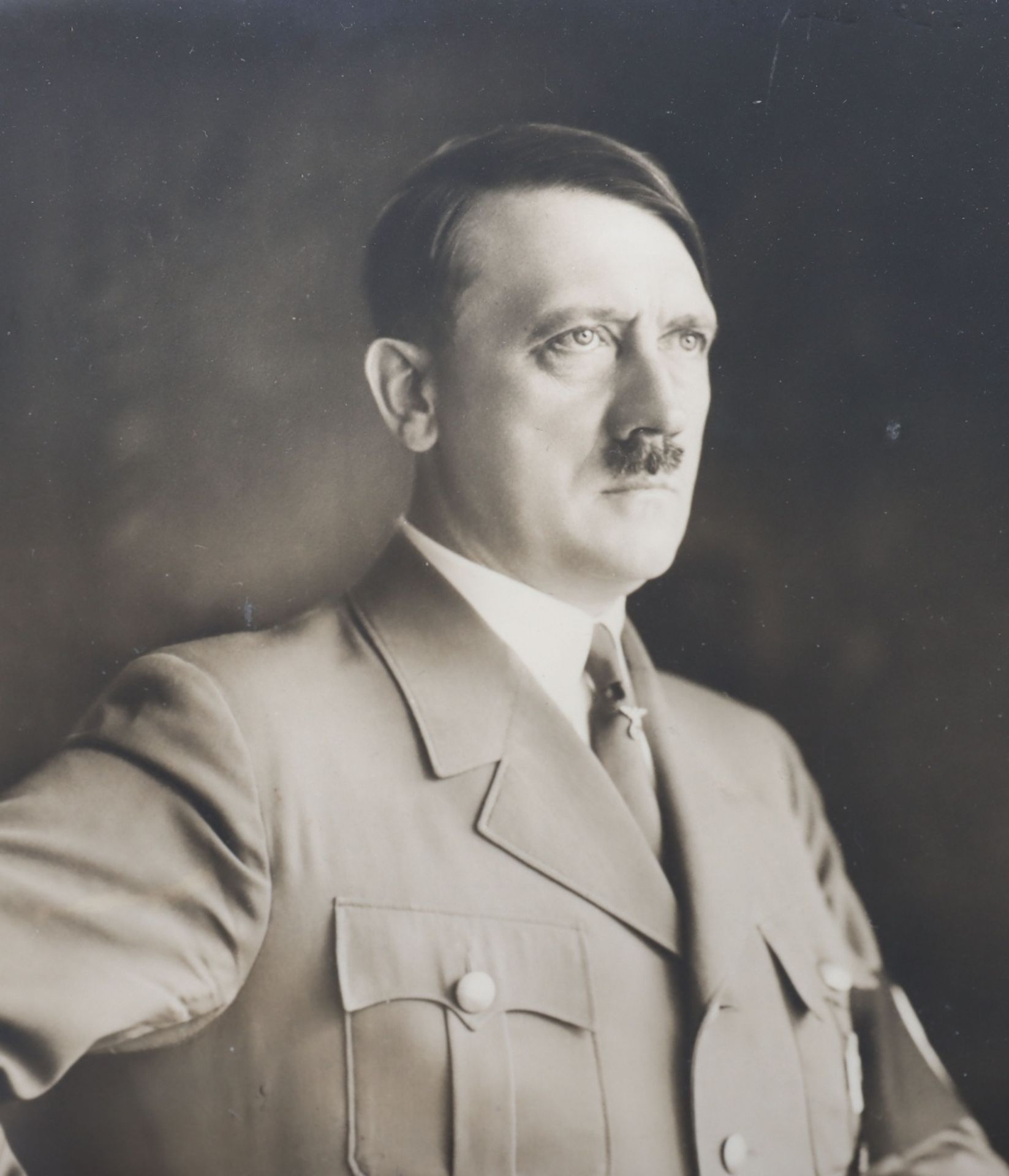 Third Reich Heinrich Hoffmann Photograph of Adolf Hitler with Ink Signature - Bild 3 aus 4