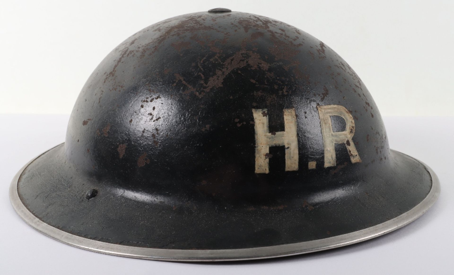 WW2 British Home Front Heavy Rescue Party Steel Helmet - Bild 5 aus 7