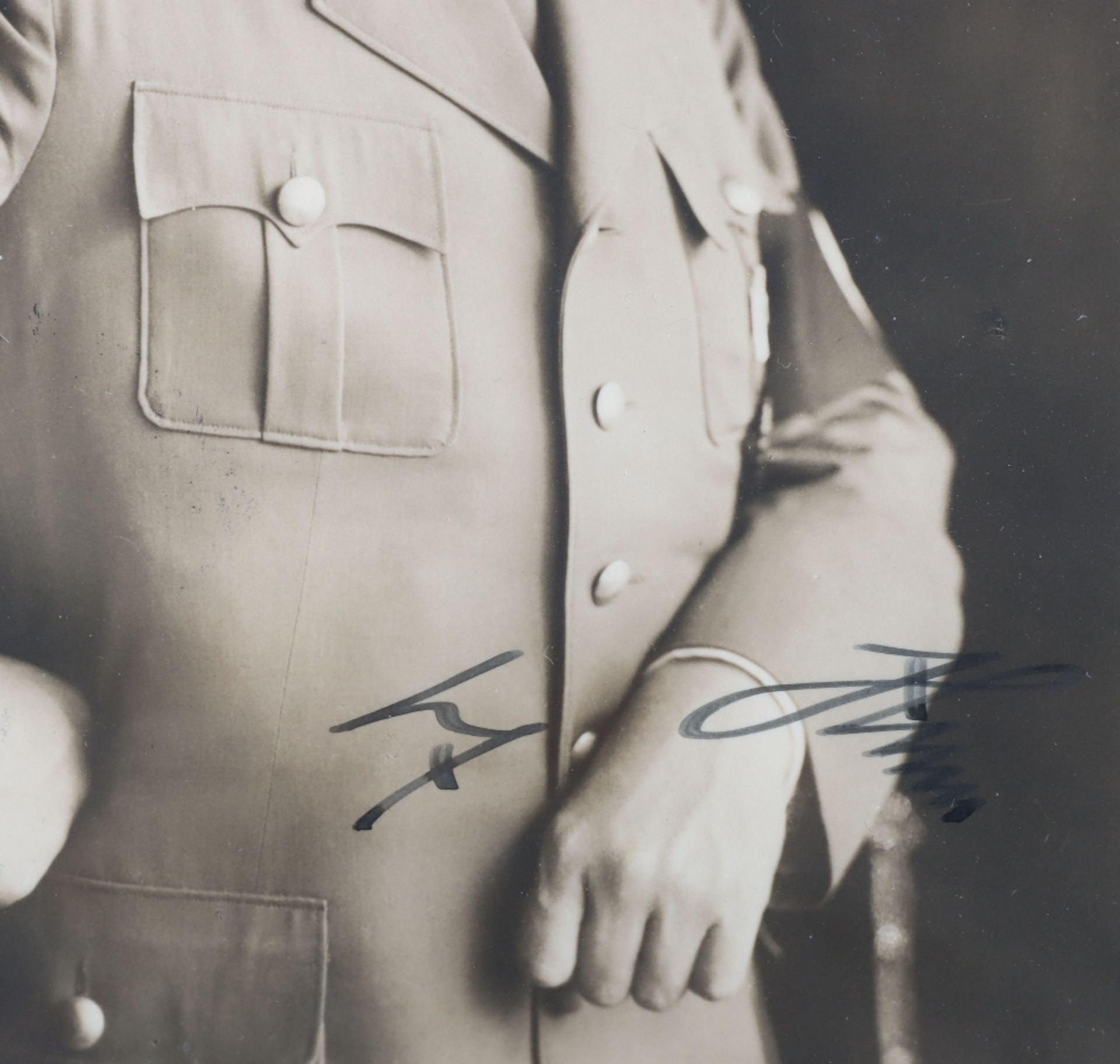 Third Reich Heinrich Hoffmann Photograph of Adolf Hitler with Ink Signature - Bild 2 aus 4