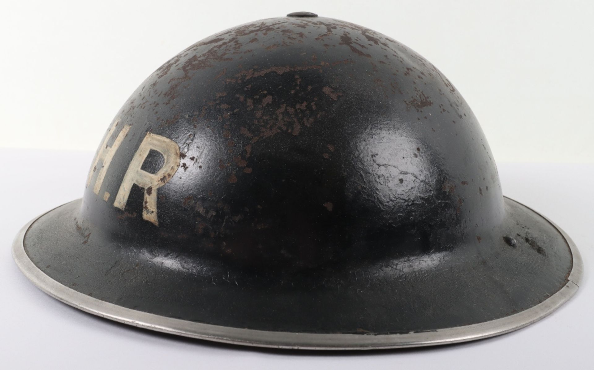 WW2 British Home Front Heavy Rescue Party Steel Helmet - Bild 6 aus 7