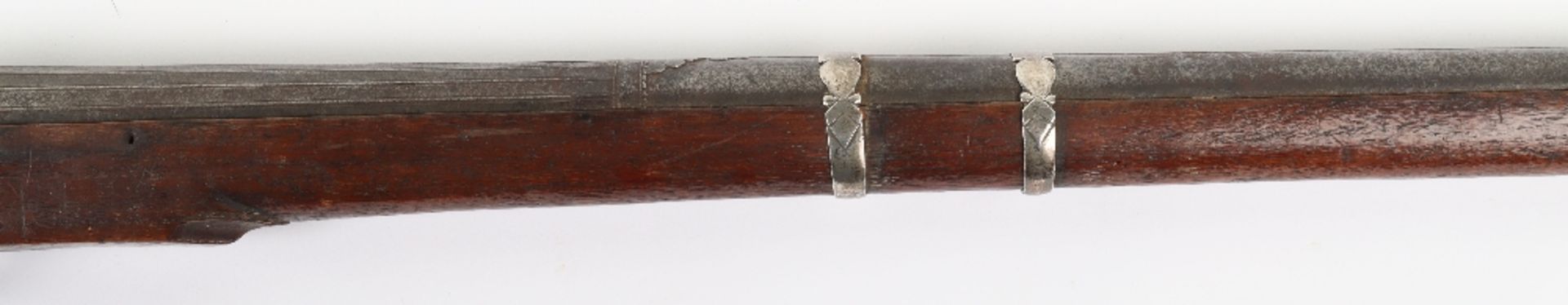 ^ Good Quality 25 Bore Indian Matchlock Gun Torador from Rajasthan, Probably Rajput c.1800 - Bild 3 aus 14
