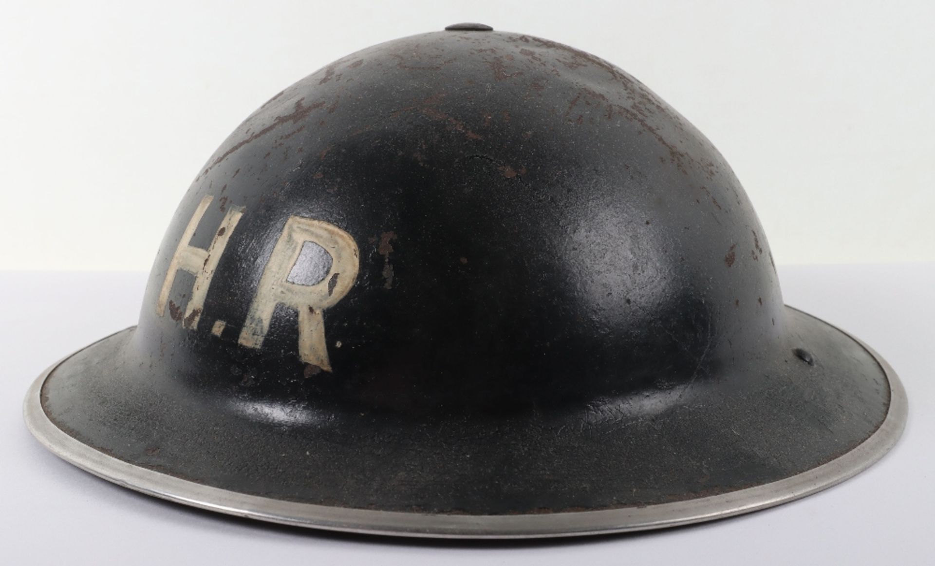 WW2 British Home Front Heavy Rescue Party Steel Helmet - Bild 4 aus 7