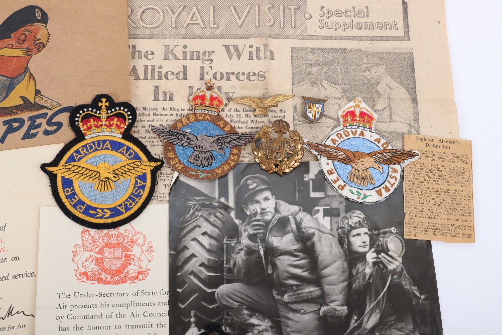 WW2 Royal Air Force Medal and Ephemera Group of Flight Lieutenant H H Howson RAFVR - Image 3 of 11