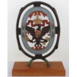 Interesting Painted Cast Iron Gate Emblem of Prussian Eagle