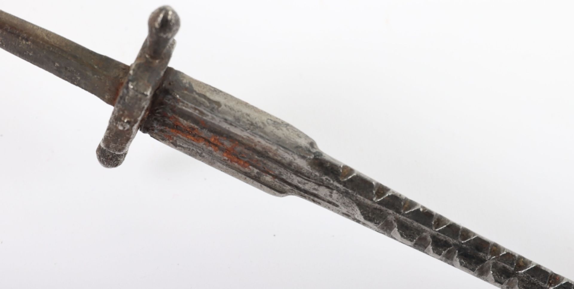 Unusual All Iron Stiletto and Sheath c.1600 - Bild 9 aus 9