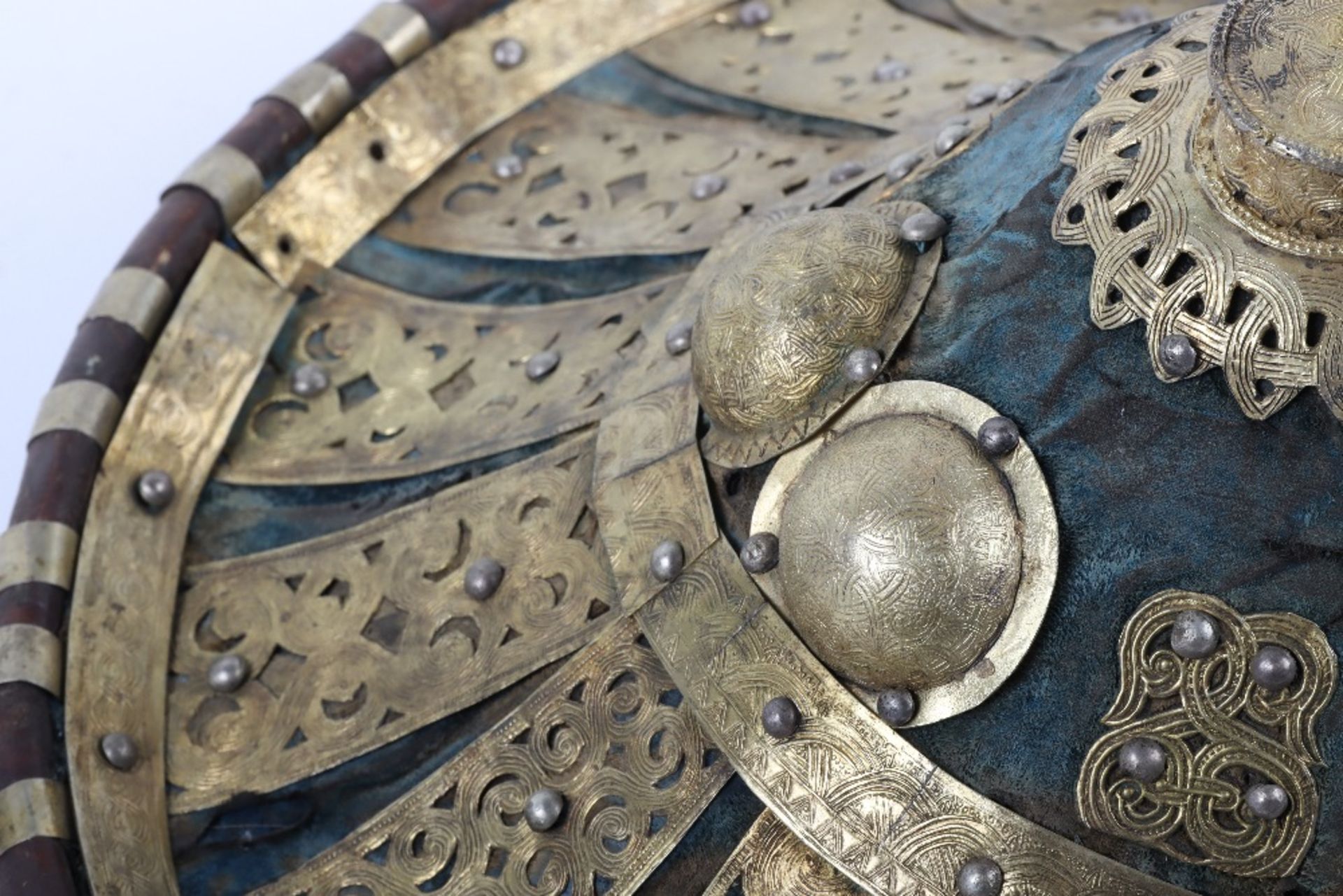 Ethiopian Ceremonial Hide Shield - Image 4 of 8