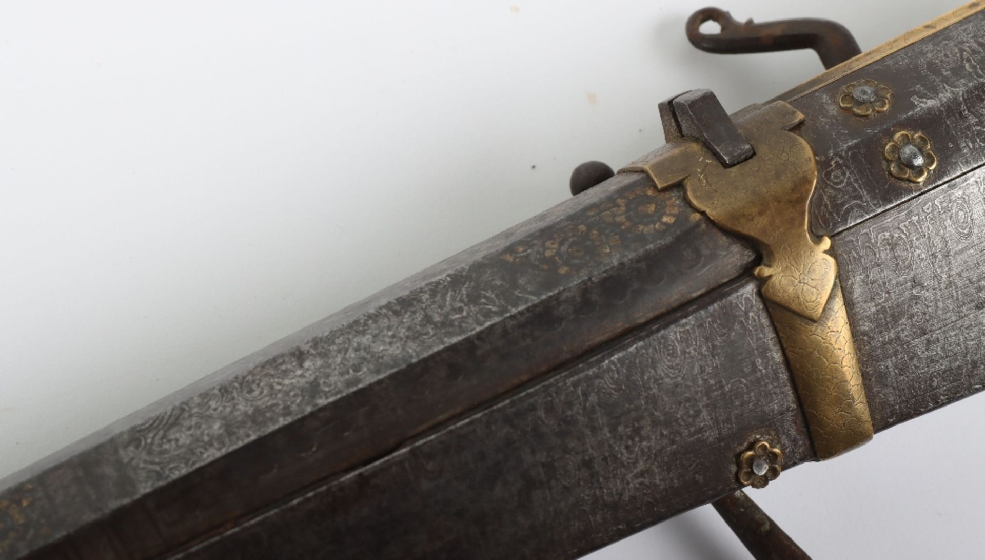 32 Bore Indian Matchlock Gun Torador, Probably Punjab First Half of the 19th Century - Bild 9 aus 11