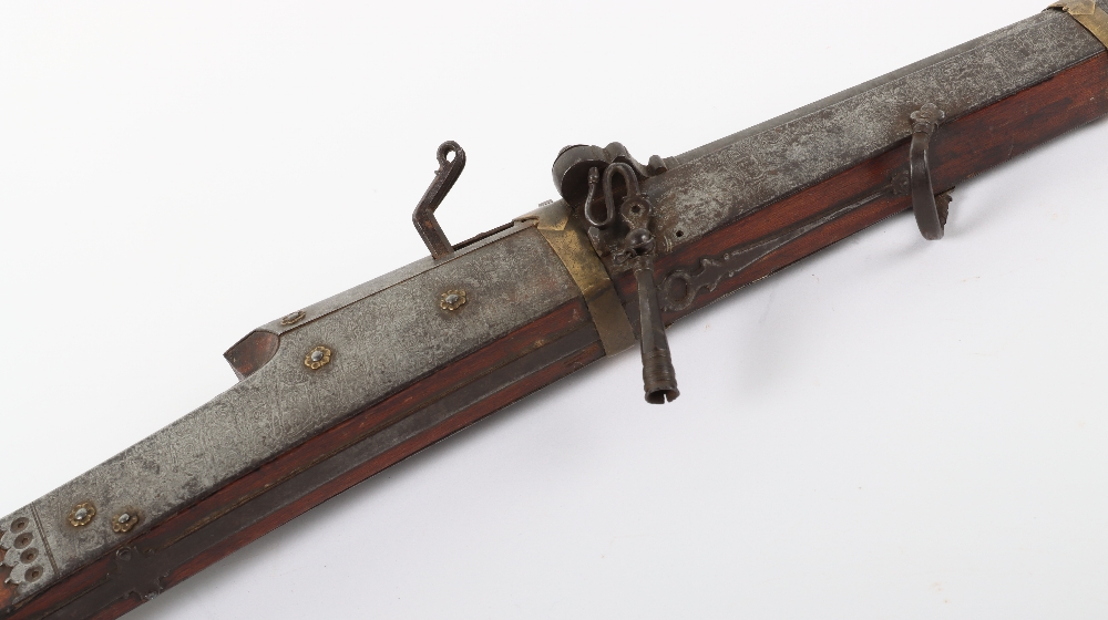 32 Bore Indian Matchlock Gun Torador, Probably Punjab First Half of the 19th Century - Bild 6 aus 11