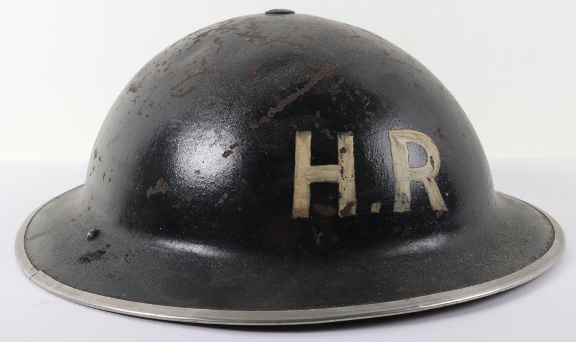 WW2 British Home Front Heavy Rescue Party Steel Helmet - Bild 3 aus 7