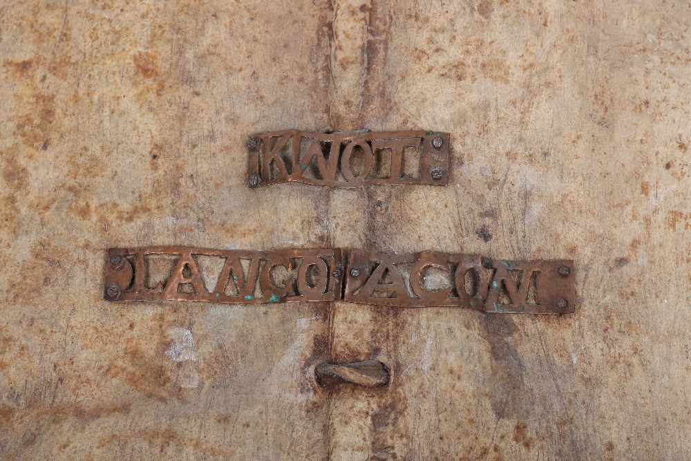 Rare Lango Dinka Tribal Hide Shield Probably Brought Back by an Officer from the 1901 Lango Expediti - Bild 2 aus 8