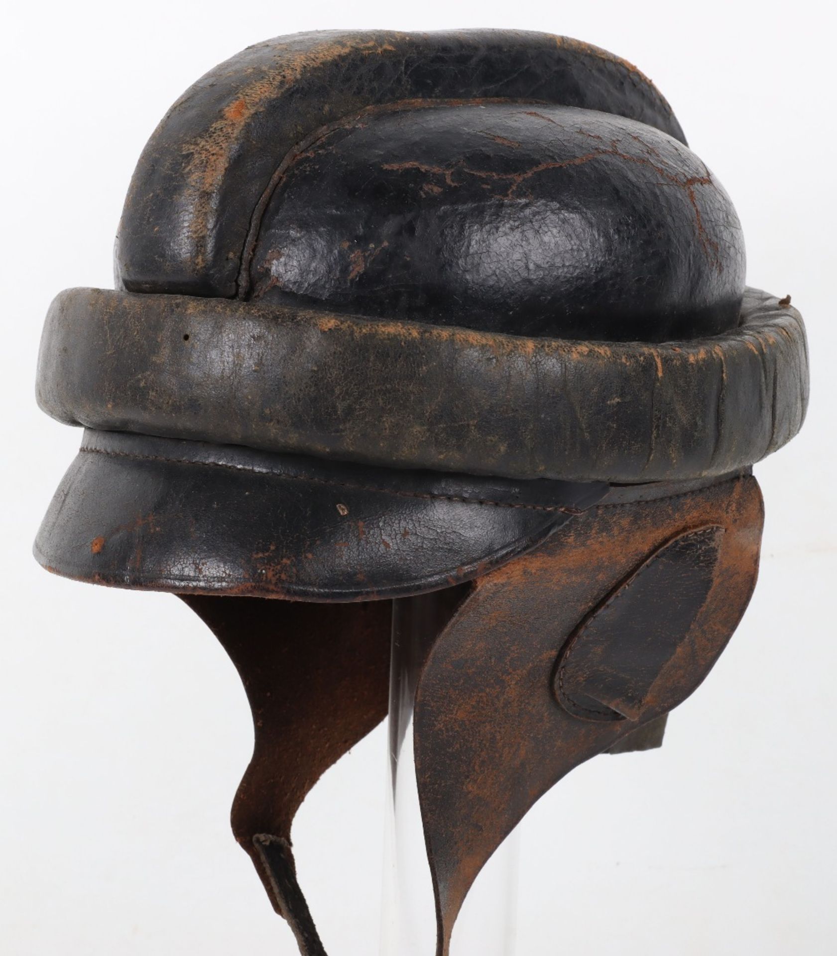 WW1 German Prussian Air Service Aviators Flying Helmet - Bild 3 aus 9