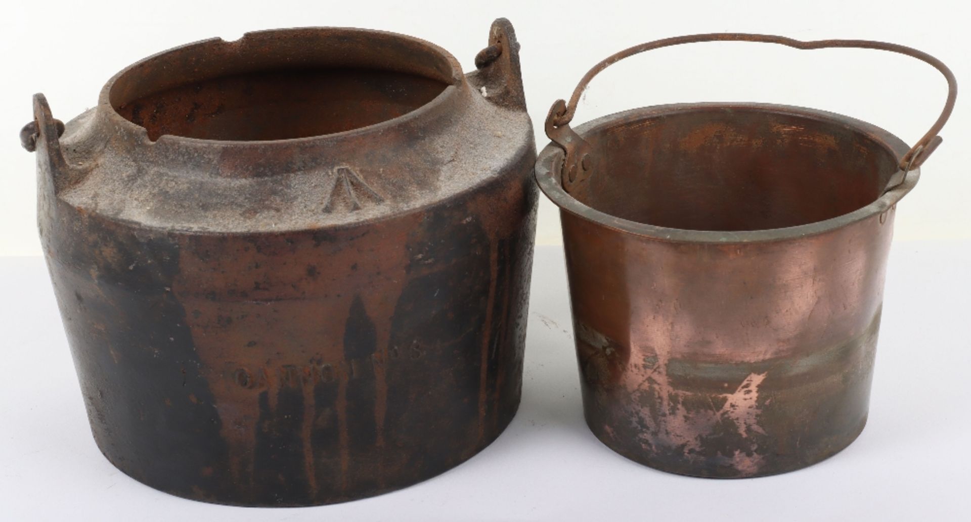 Great War Period Cast Iron Glue Pot - Bild 4 aus 7