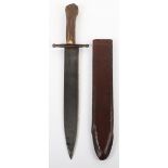Well Made Copy of a 19th Century Hunting Knife