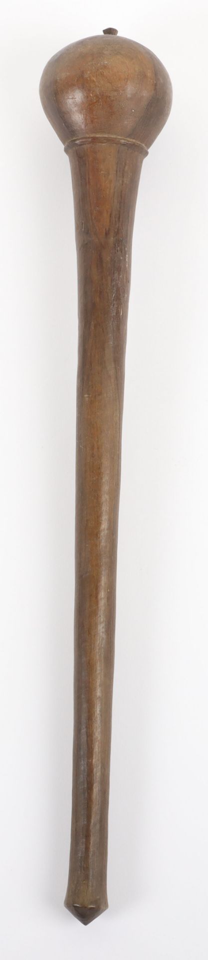 Carved Wooden Club, Possibly South African