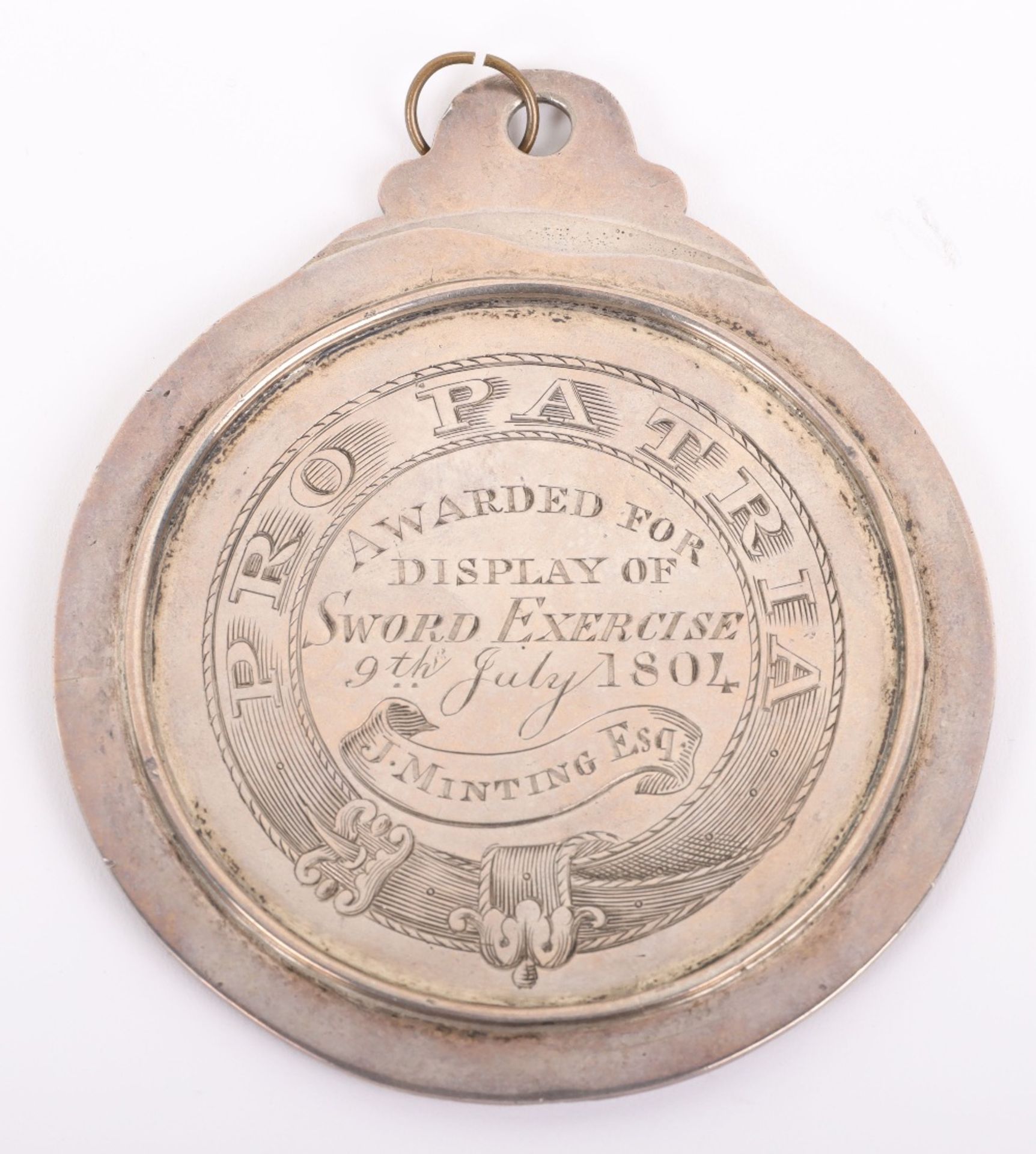 Fine and Large Hallmarked Silver Prize Medal, London 1803 - Image 3 of 3