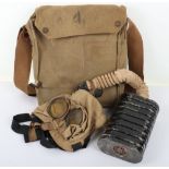 Scarce WW1 Artillery & Machine Gunners Type Model 1917 Small Box Respirator (Gas Mask)