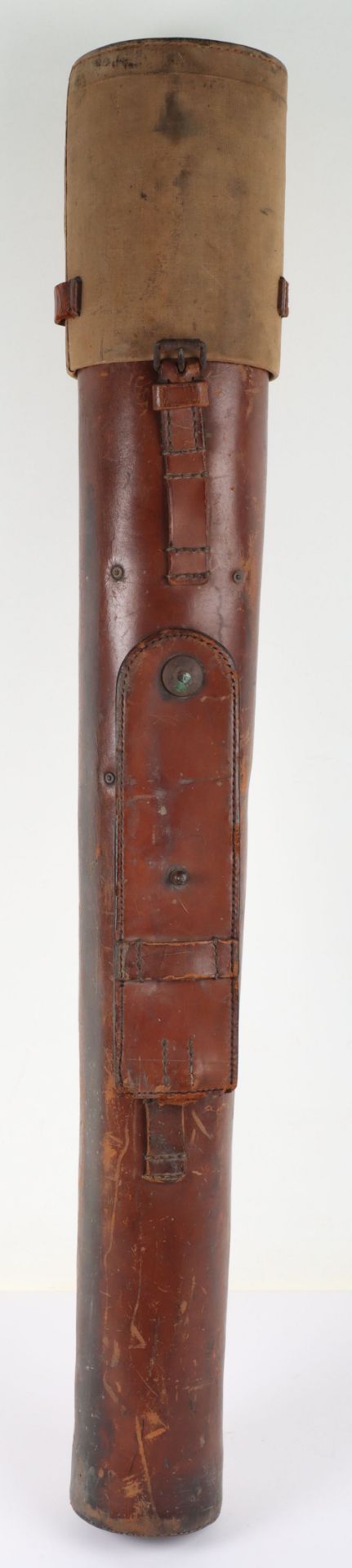 Great War Period Leather Carry Case for Large Optics or Similar Equipment - Image 4 of 7