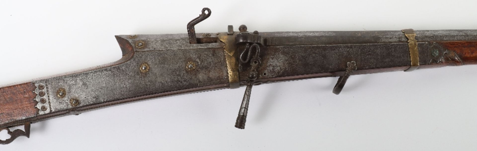 32 Bore Indian Matchlock Gun Torador, Probably Punjab First Half of the 19th Century - Bild 2 aus 11