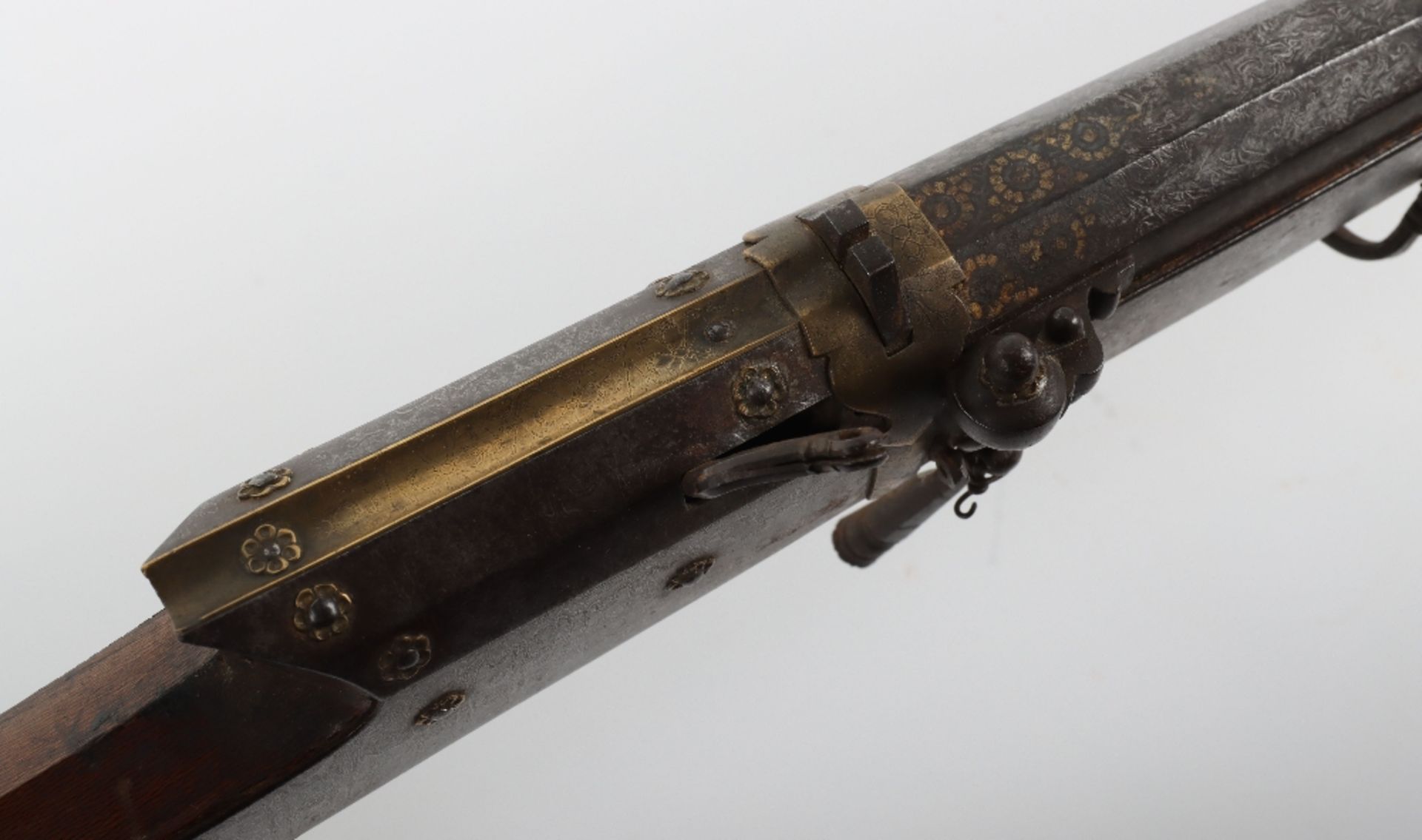 32 Bore Indian Matchlock Gun Torador, Probably Punjab First Half of the 19th Century - Bild 7 aus 11