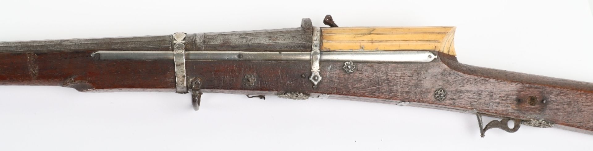 ^ Good Quality 25 Bore Indian Matchlock Gun Torador from Rajasthan, Probably Rajput c.1800 - Bild 12 aus 14
