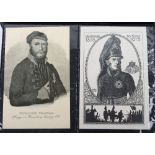 Interesting Collection of French, German and Belgium Postcards Concerning the Battle of Waterloo and