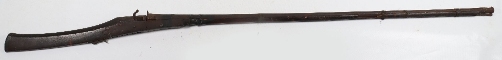 Early 19th Century Indian Matchlock Gun Torador - Image 9 of 9