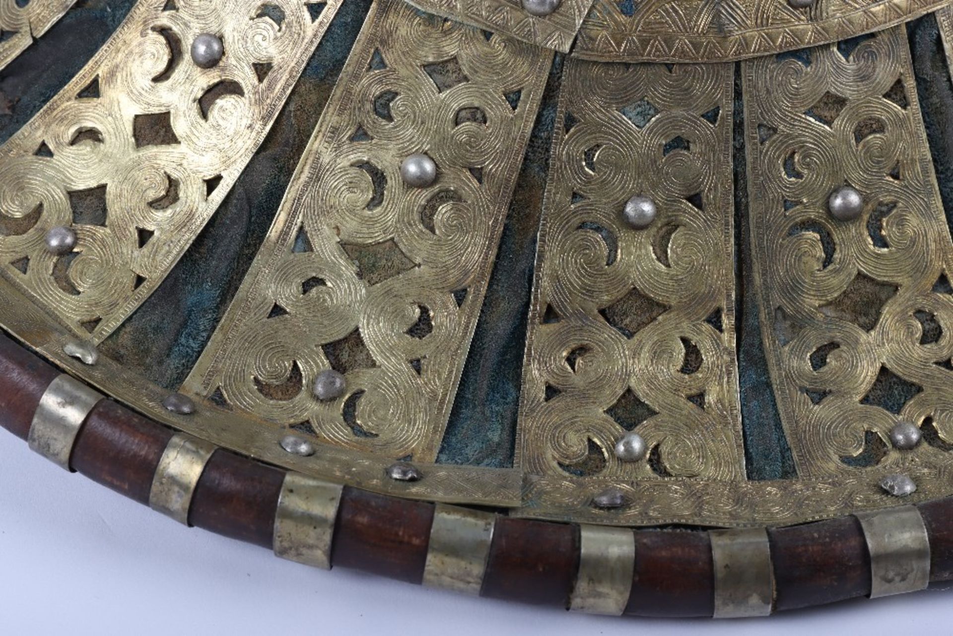 Ethiopian Ceremonial Hide Shield - Image 3 of 8