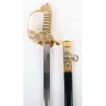 Modern EIIR British Naval Officers Sword by Wilkinson
