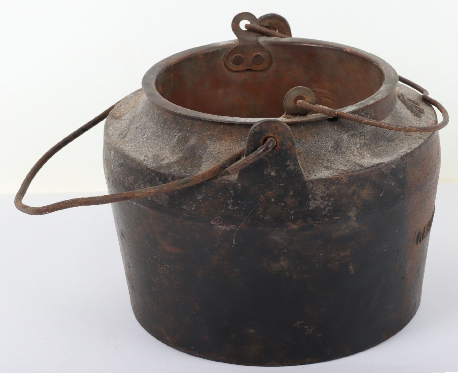 Great War Period Cast Iron Glue Pot - Image 3 of 7