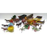 Britains horsedrawn Farm Carts