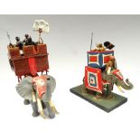 Plastic African and Indian War Elephants