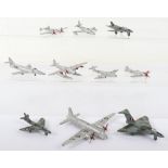Selection of Dinky toys loose diecast model aircraft